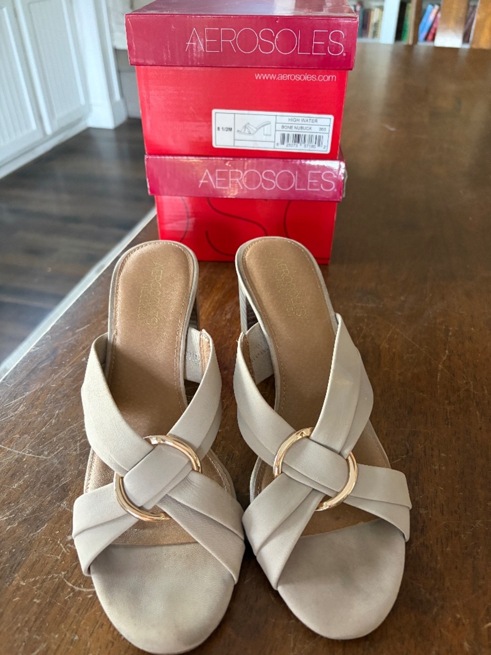 Aerosoles High Water Dress Sandal Nubuck Size 8.5